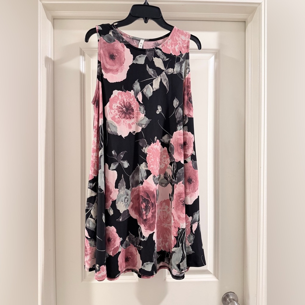 MTS Stylish Pink and Black Dress